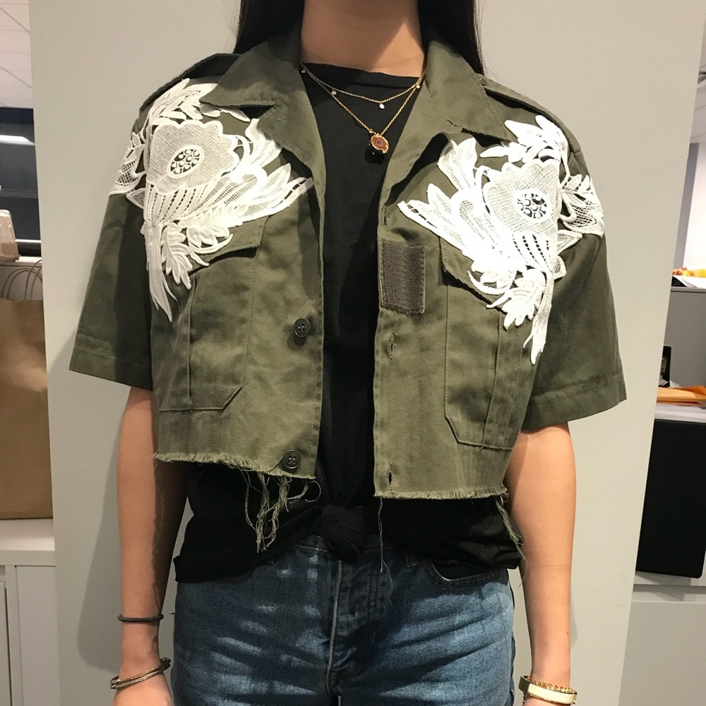 Cropped Parka Jacket